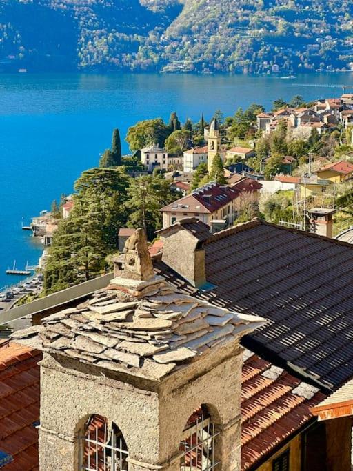 Romantic Home Stone With Amazing View Lake Of Como And Oleandra Laglio Exteriör bild