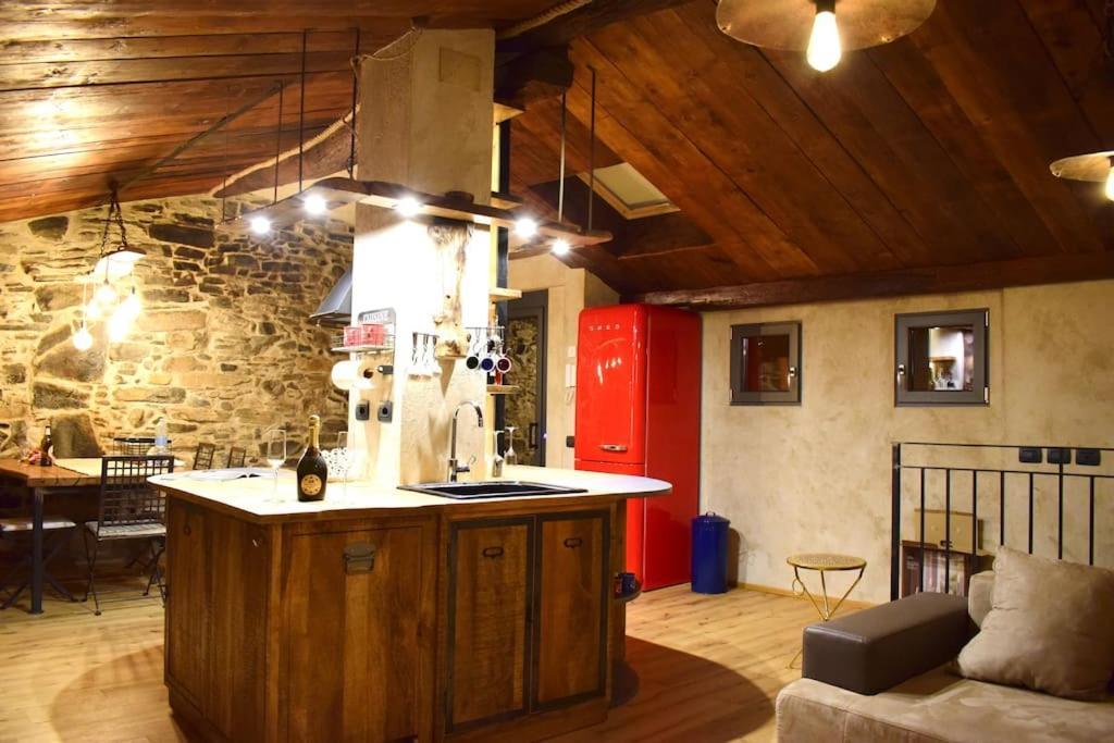 Romantic Home Stone With Amazing View Lake Of Como And Oleandra Laglio Exteriör bild