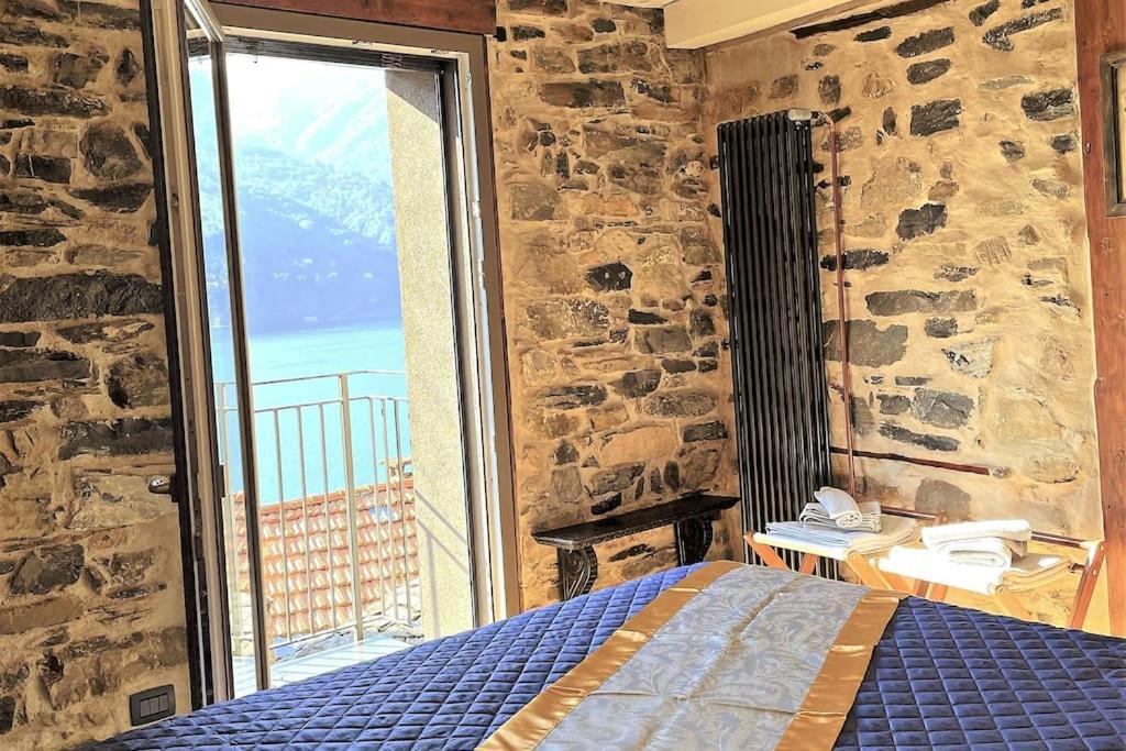 Romantic Home Stone With Amazing View Lake Of Como And Oleandra Laglio Exteriör bild